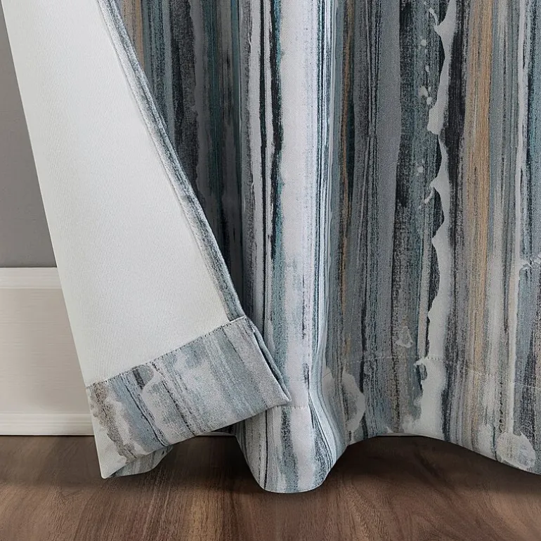 Sun Zero Allegory Abstract Painting Grommet Top Energy Saving Blackout Single Curtain Panel