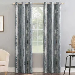 Sun Zero Allegory Abstract Painting Grommet Top Energy Saving Blackout Single Curtain Panel