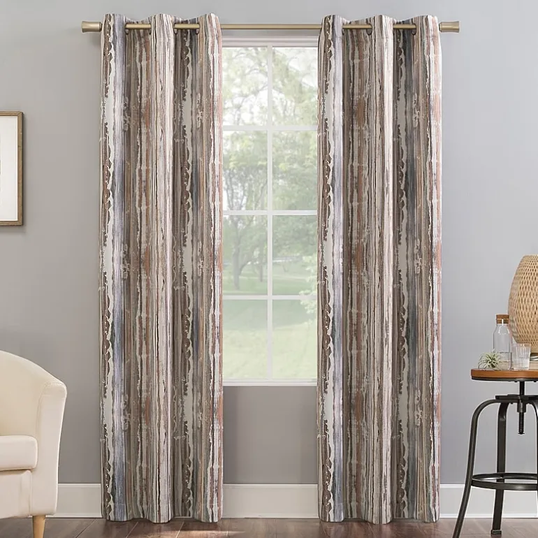 Sun Zero Allegory Abstract Painting Grommet Top Energy Saving Blackout Single Curtain Panel