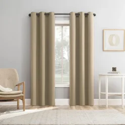 Sun Zero Arbor Embroidered Grommet Top Blackout Set of 4 Curtain Panel