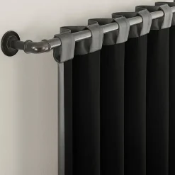 Sun Zero Aria Magnetic Closure Back Tab 100% Blackout Set of 2 Curtain Panel