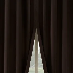 Sun Zero Aria Magnetic Closure Back Tab 100% Blackout Set of 2 Curtain Panel