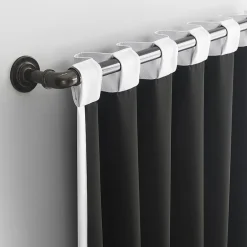 Sun Zero Aria Magnetic Closure Back Tab 100% Blackout Set of 2 Curtain Panel