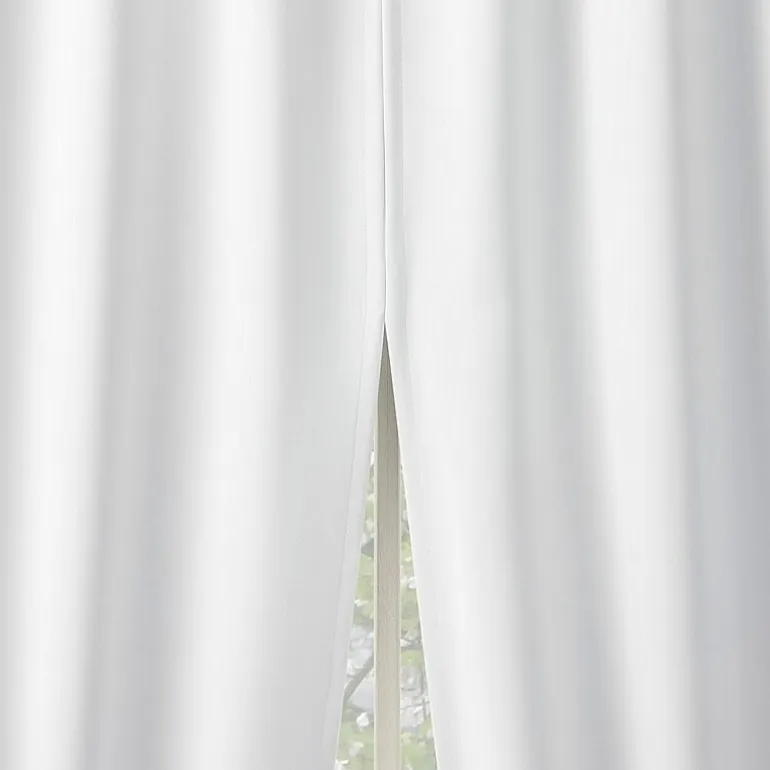 Sun Zero Aria Magnetic Closure Back Tab 100% Blackout Set of 2 Curtain Panel