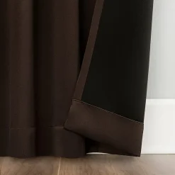 Sun Zero Aria Magnetic Closure Back Tab 100% Blackout Set of 2 Curtain Panel