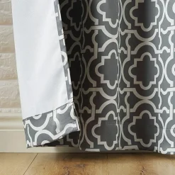Sun Zero Barnett Trellis Grommet Top Energy Saving Blackout Single Curtain Panel