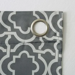 Sun Zero Barnett Trellis Grommet Top Energy Saving Blackout Single Curtain Panel
