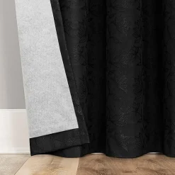 Sun Zero Bronte Floral Rod Pocket Light-Filtering Single Curtain Panel