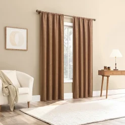 Sun Zero Bronte Floral Rod Pocket Light-Filtering Single Curtain Panel