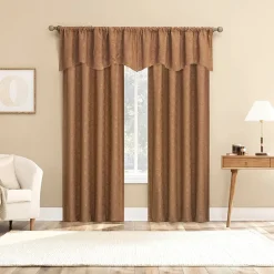 Sun Zero Bronte Floral Rod Pocket Light-Filtering Single Curtain Panel
