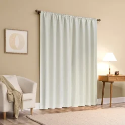 Sun Zero Bronte Floral Rod Pocket Light-Filtering Single Curtain Panel