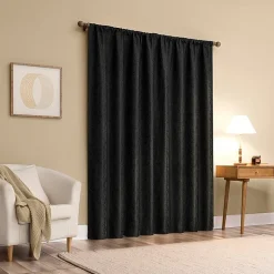 Sun Zero Bronte Floral Rod Pocket Light-Filtering Single Curtain Panel