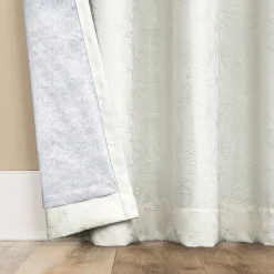 Sun Zero Bronte Floral Rod Pocket Light-Filtering Single Curtain Panel