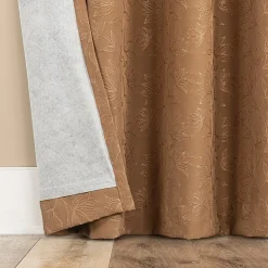 Sun Zero Bronte Floral Rod Pocket Light-Filtering Single Curtain Panel
