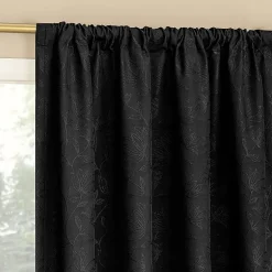 Sun Zero Bronte Floral Rod Pocket Light-Filtering Single Curtain Panel