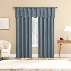 Sun Zero Bronte Floral Rod Pocket Light-Filtering Single Curtain Panel