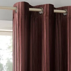 Sun Zero Cascade Grommet Top Blackout Single Curtain Panel