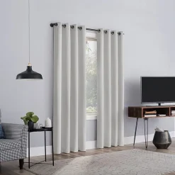 Sun Zero Channing Grommet Top Energy Saving 100% Blackout Single Curtain Panel