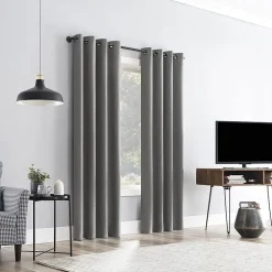 Sun Zero Channing Grommet Top Energy Saving 100% Blackout Single Curtain Panel