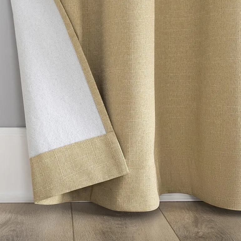 Sun Zero Channing Grommet Top Energy Saving 100% Blackout Single Curtain Panel