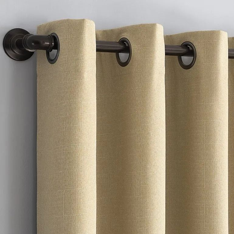 Sun Zero Channing Grommet Top Energy Saving 100% Blackout Single Curtain Panel