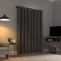 Sun Zero Channing Grommet Top Energy Saving 100% Blackout Single Curtain Panel