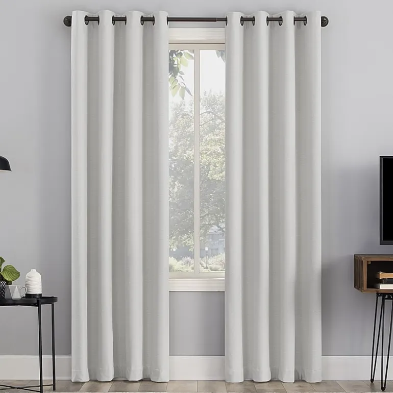 Sun Zero Channing Grommet Top Energy Saving 100% Blackout Single Curtain Panel