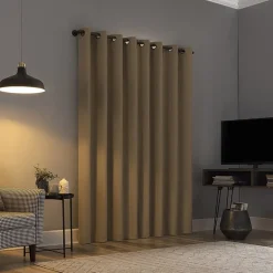 Sun Zero Channing Grommet Top Energy Saving 100% Blackout Single Curtain Panel