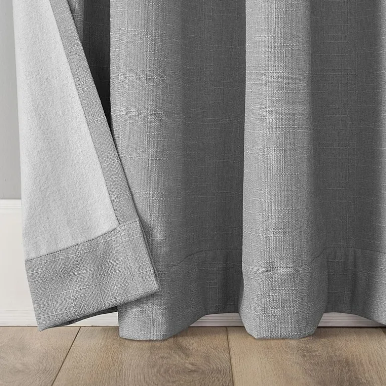 Sun Zero Channing Grommet Top Energy Saving 100% Blackout Single Curtain Panel