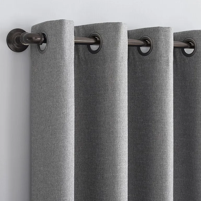 Sun Zero Channing Grommet Top Energy Saving 100% Blackout Single Curtain Panel