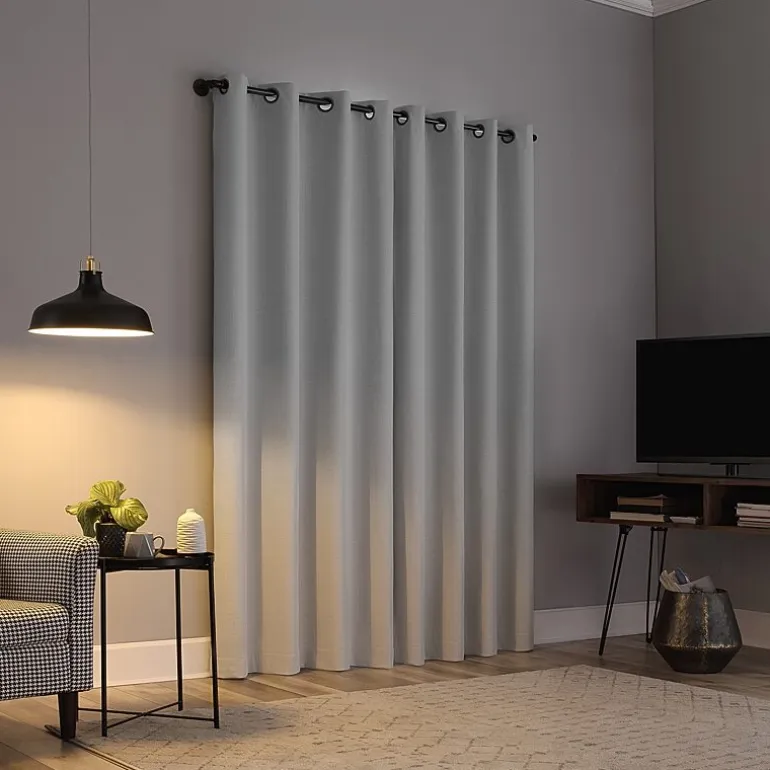 Sun Zero Channing Grommet Top Energy Saving 100% Blackout Single Curtain Panel