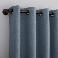 Sun Zero Channing Grommet Top Energy Saving 100% Blackout Single Curtain Panel