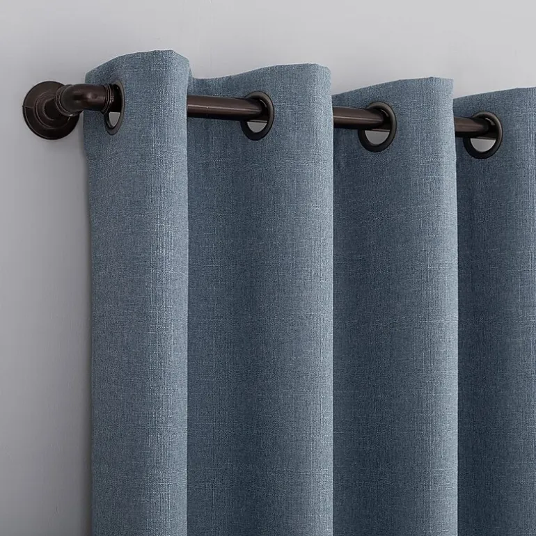 Sun Zero Channing Grommet Top Energy Saving 100% Blackout Single Curtain Panel