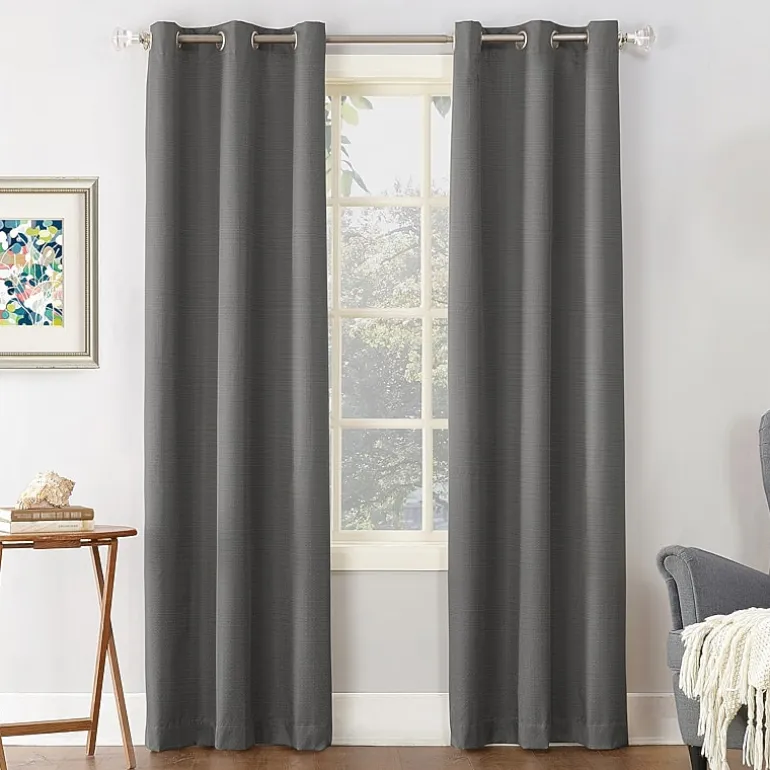 Sun Zero Cooper Grommet Top Energy Saving Light-Filtering Single Curtain Panel