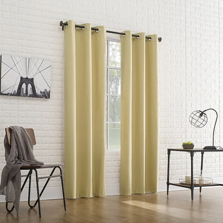 Sun Zero Cooper Grommet Top Energy Saving Light-Filtering Single Curtain Panel