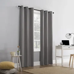 Sun Zero Cyrus Grommet Top Energy Saving 100% Blackout Single Curtain Panel