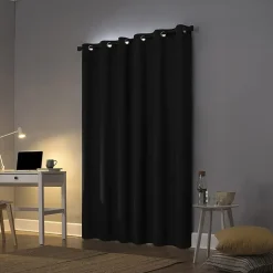 Sun Zero Cyrus Grommet Top Energy Saving 100% Blackout Single Curtain Panel