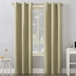 Sun Zero Cyrus Grommet Top Energy Saving 100% Blackout Single Curtain Panel