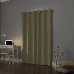 Sun Zero Cyrus Grommet Top Energy Saving 100% Blackout Single Curtain Panel