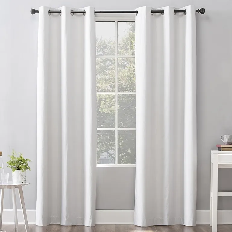 Sun Zero Cyrus Grommet Top Energy Saving 100% Blackout Single Curtain Panel
