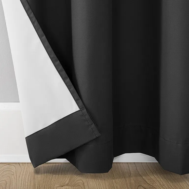 Sun Zero Cyrus Grommet Top Energy Saving 100% Blackout Single Curtain Panel