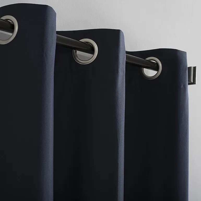 Sun Zero Cyrus Grommet Top Energy Saving 100% Blackout Single Curtain Panel