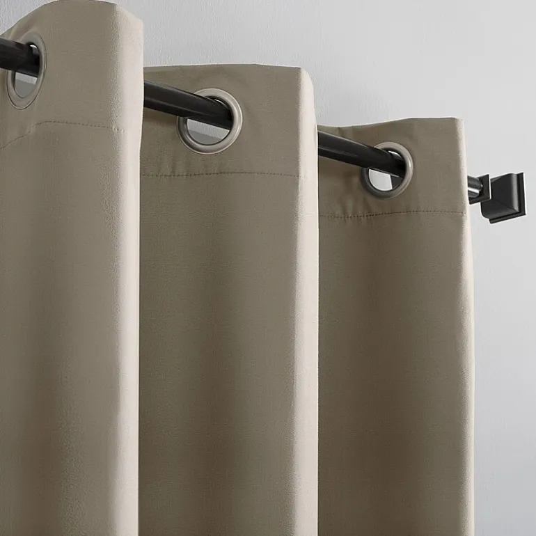 Sun Zero Cyrus Grommet Top Energy Saving 100% Blackout Single Curtain Panel