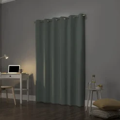 Sun Zero Cyrus Grommet Top Energy Saving 100% Blackout Single Curtain Panel