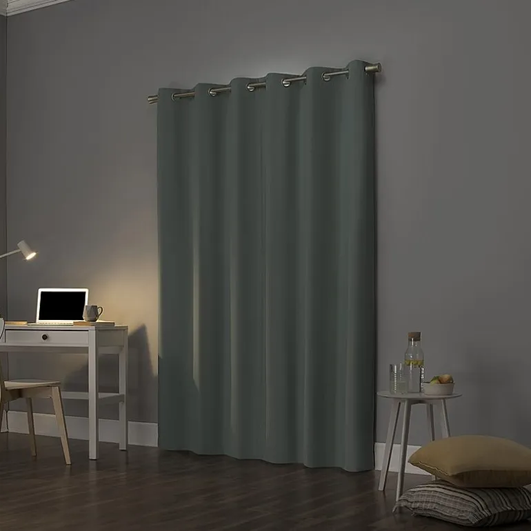 Sun Zero Cyrus Grommet Top Energy Saving 100% Blackout Single Curtain Panel