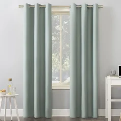 Sun Zero Cyrus Grommet Top Energy Saving 100% Blackout Single Curtain Panel