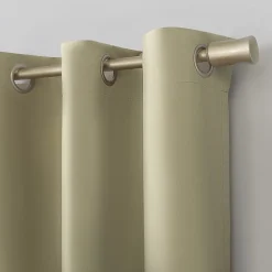Sun Zero Cyrus Grommet Top Energy Saving 100% Blackout Single Curtain Panel