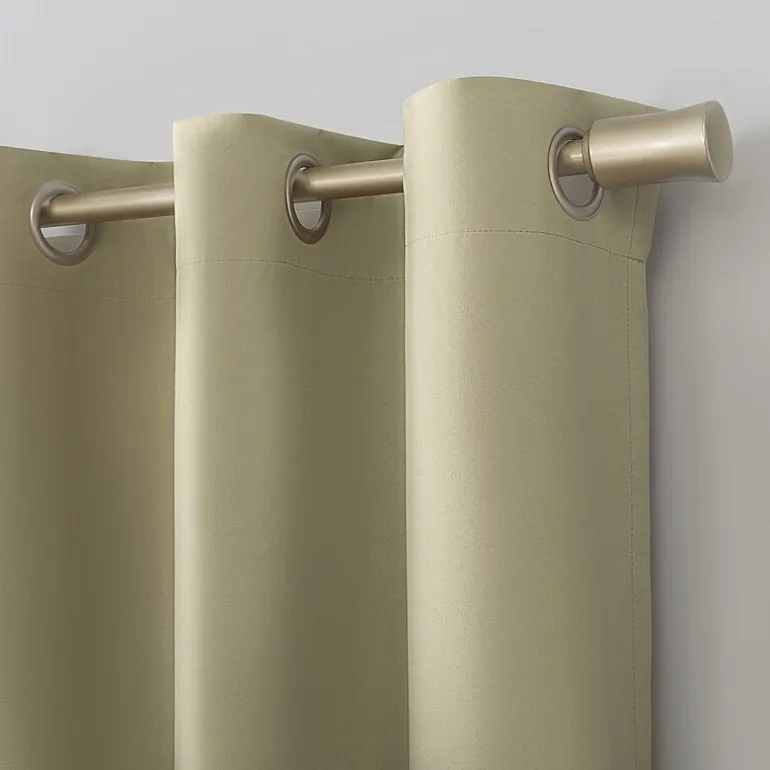 Sun Zero Cyrus Grommet Top Energy Saving 100% Blackout Single Curtain Panel