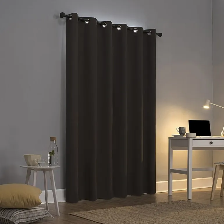 Sun Zero Cyrus Grommet Top Energy Saving 100% Blackout Single Curtain Panel
