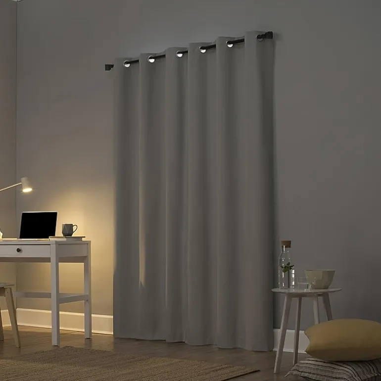 Sun Zero Cyrus Grommet Top Energy Saving 100% Blackout Single Curtain Panel